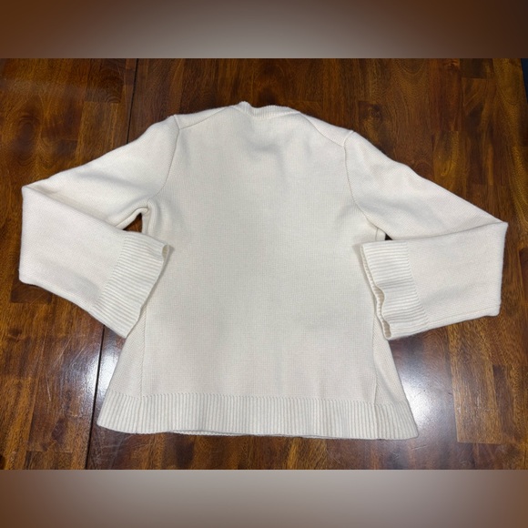 Quince | Mongolian Cashmere Structured Cardigan | Ivory | Medium - Picture 6 of 6